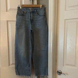 Madewell Cropped wide leg Jeans